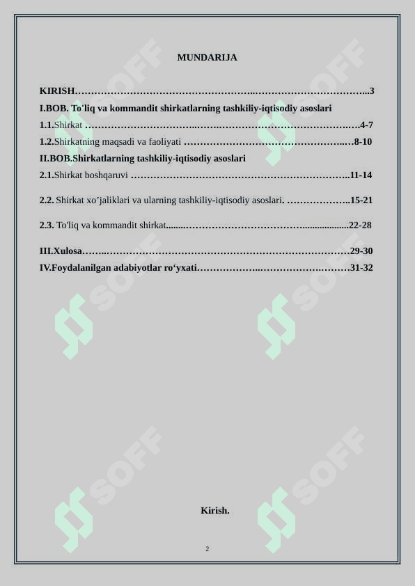 To'liq va kommandit shirkatlarning tashkiliy-iqtisodiy asoslari 2