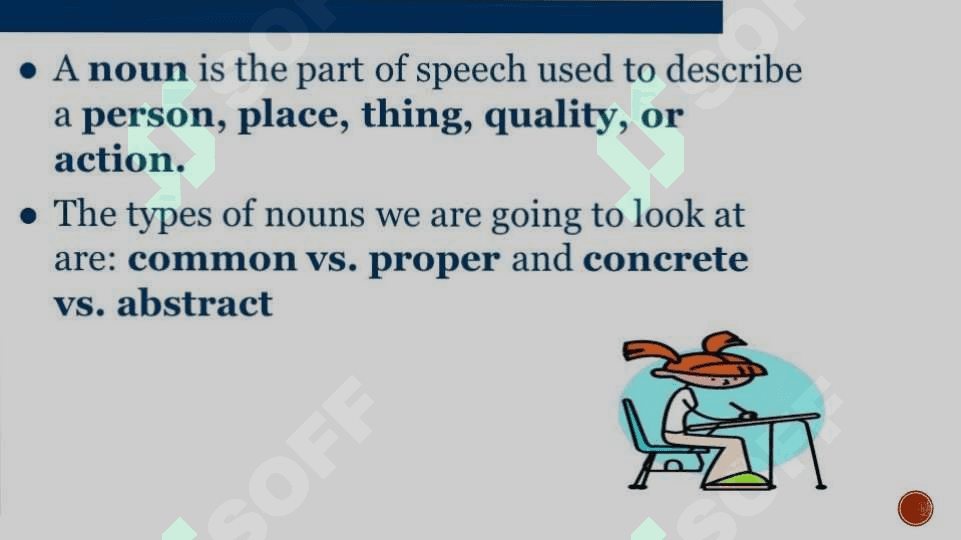 Subject: Common and proper noun 2