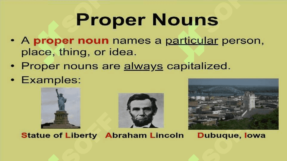 Subject: Common and proper noun 6