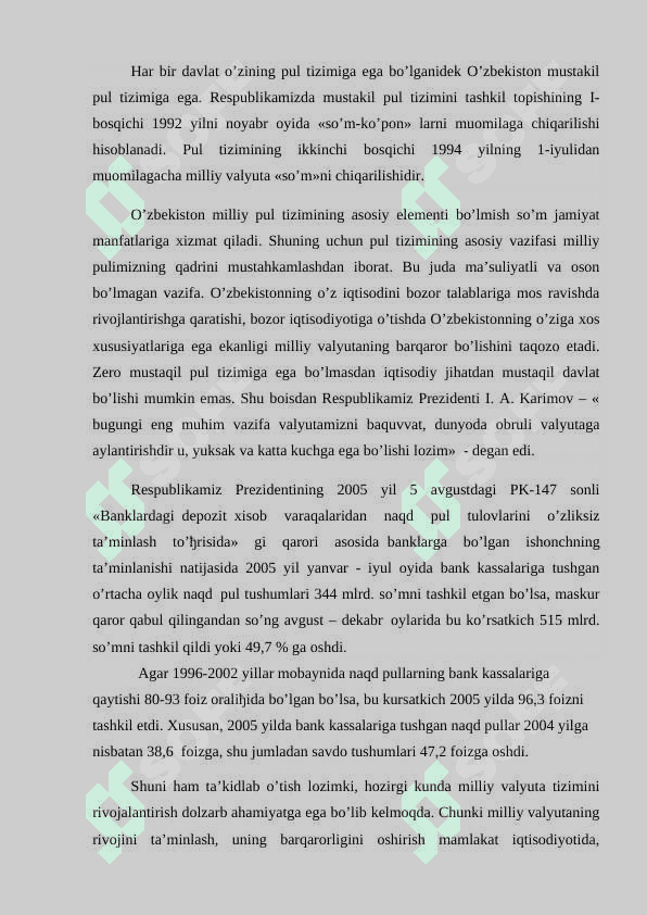Pul islohotlari va uni muomalasini barqarorlashtirishdagi o'rni 3