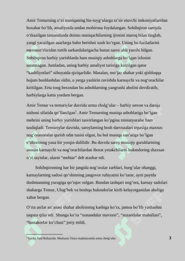 Temuriylar davri madaniyati va musiqiy hayoti (arxitektura, miniatyura, adabiyot va musiqa) 5