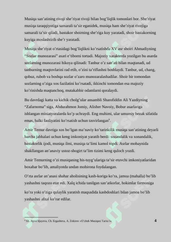 Temuriylar davri madaniyati va musiqiy hayoti (arxitektura, miniatyura, adabiyot va musiqa) 6