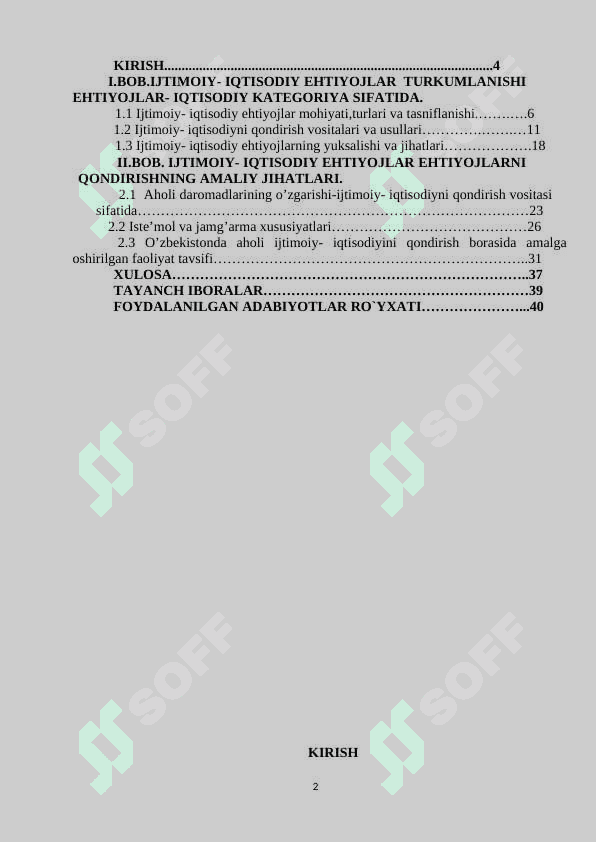 Ijtimoiy- iqtisodiy ehtiyojlarning mazmuni va ularning turkumlanishi 2