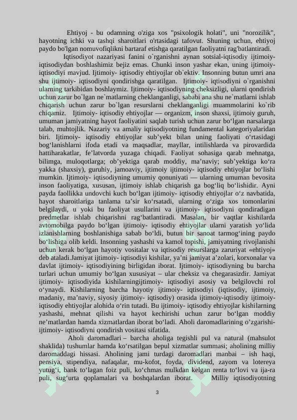 Ijtimoiy- iqtisodiy ehtiyojlarning mazmuni va ularning turkumlanishi 3