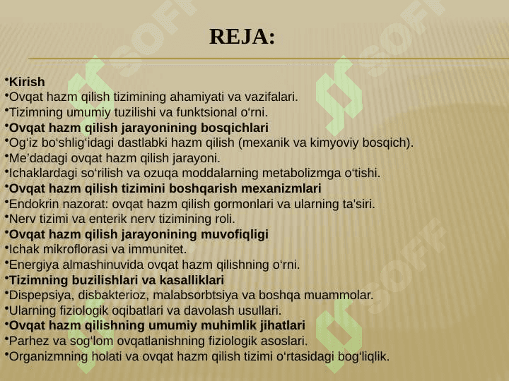 OVQAT HAZIM QILISH A’ZOLARINING FIZIALOGIYASI 2