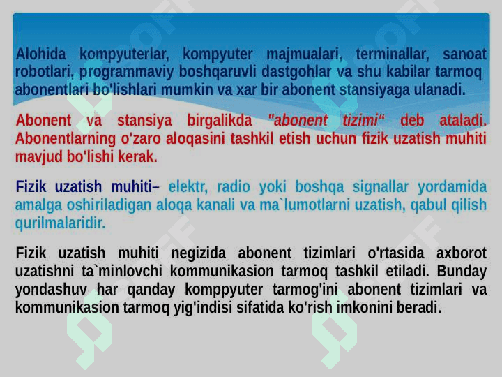 Tarmoq qurishning asosiy tamoyillari 3