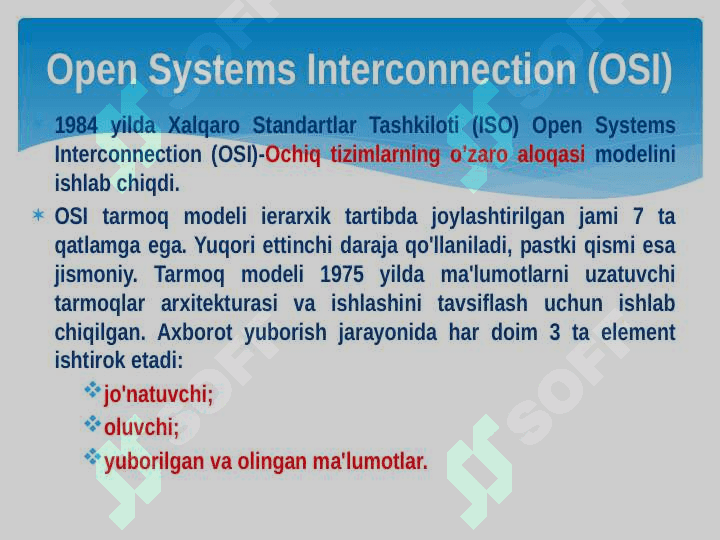 ISO/OSI MODELI 4