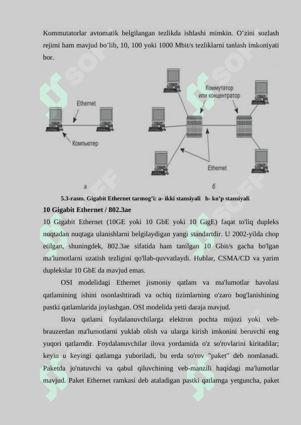 ETHERNET TEXNOLOGIYALARI 8