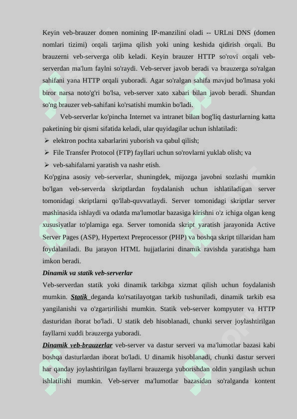 AMALIY POG’ONA PROTOKOLLARI VA XIZMATLARI 8