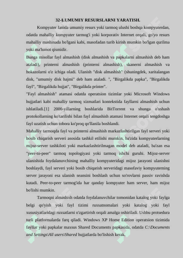 TARMOQ RESURSLARINI BOSHQARISH 8