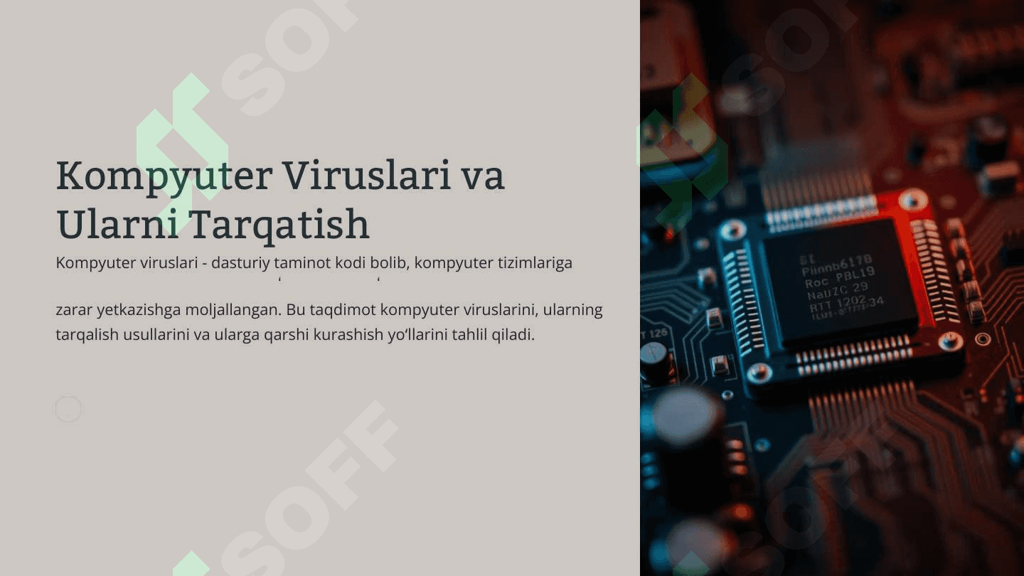 Kompyuter viruslarini tarqatish (taqdimot) 2
