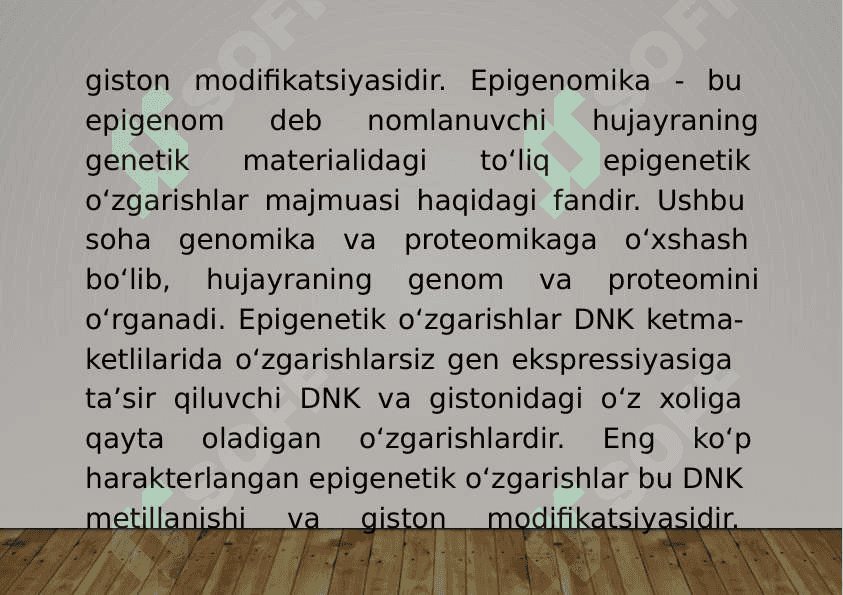 9-Mavzu: Epigenetika va epigenomika. 3