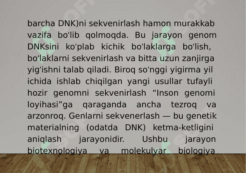 14-Mavzu: Gen va genomlarni sekvenirlash. 3