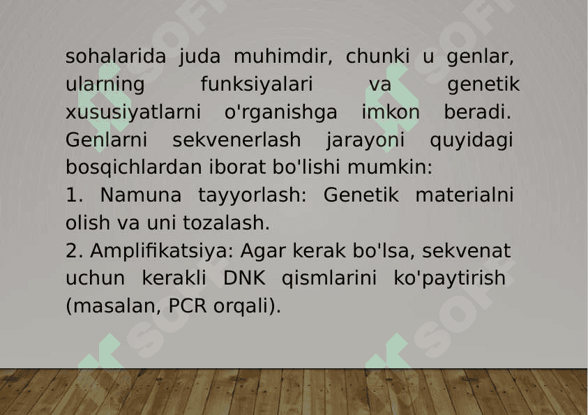 14-Mavzu: Gen va genomlarni sekvenirlash. 4