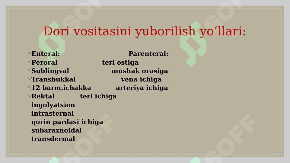 Umumiy Farmakologiya 6