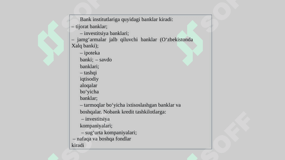 BANK OPERATSIYALARI 2