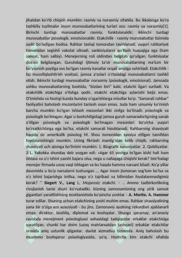 Rahbar shaxsiga qo’yiladigan talablar 4