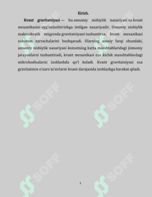 Kvant gravitatsiyasi 4 3