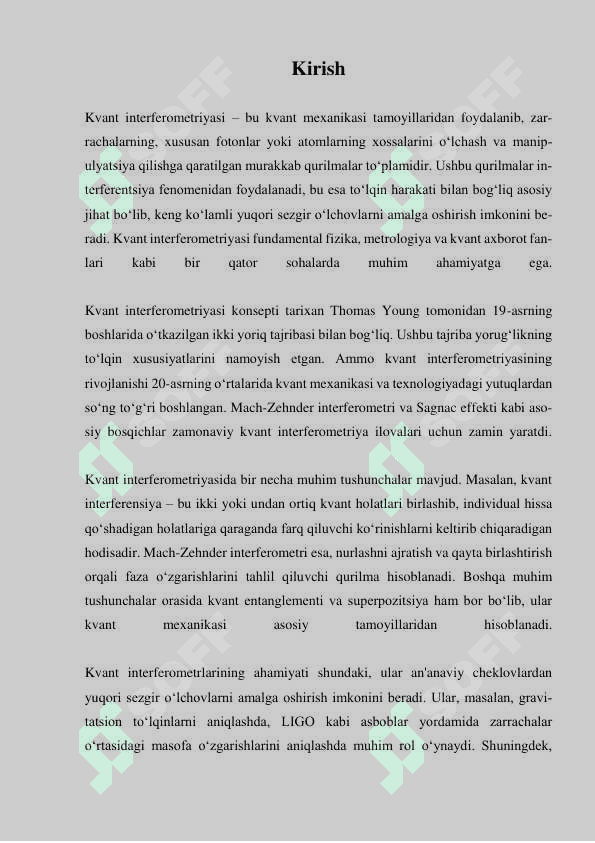 KVANT INTERFEROMETRLARI 4 3