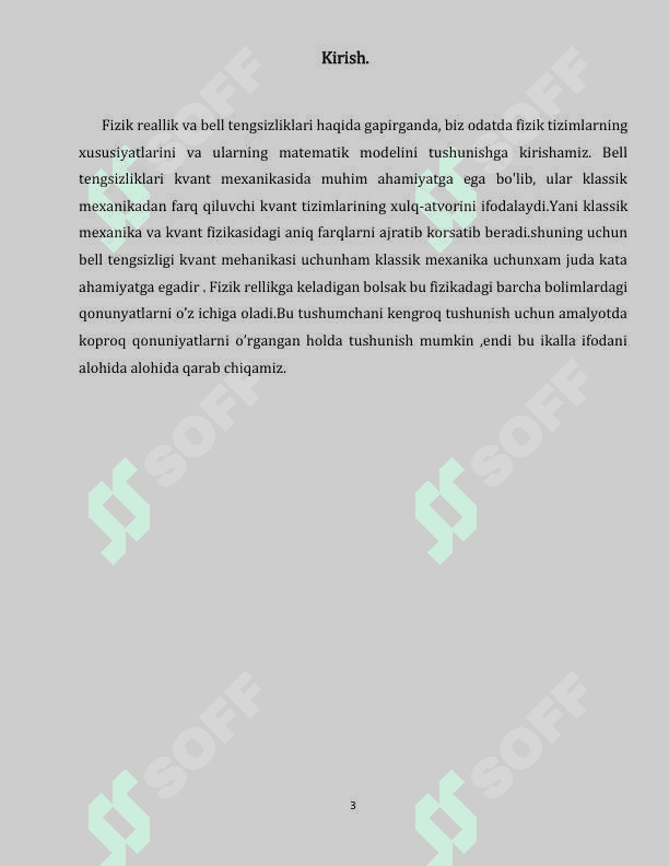 Fizik reallik. Bell tengsizligi 4 3