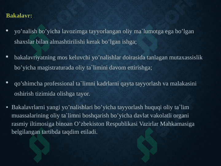 O’zbekiston Respublikasi ta’lim tizimi 8