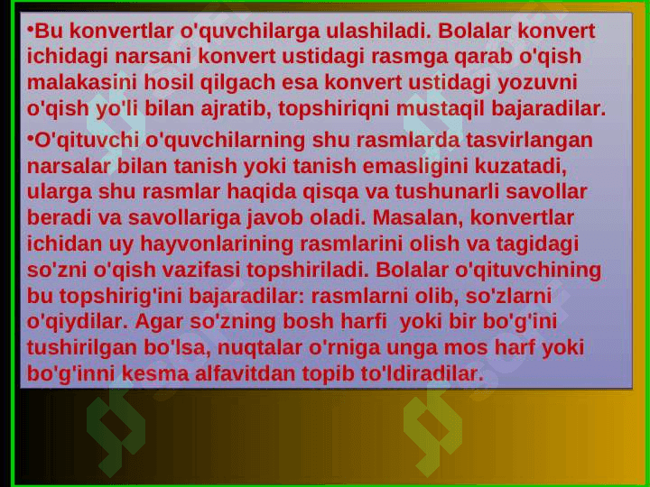 BOSHLANG’ICH SINF O‘QUVCHILARI NUTQINI O‘STIRISHDA MUSTAQIL ISHLARNING O‘RNI VA AHAMIYATI 3