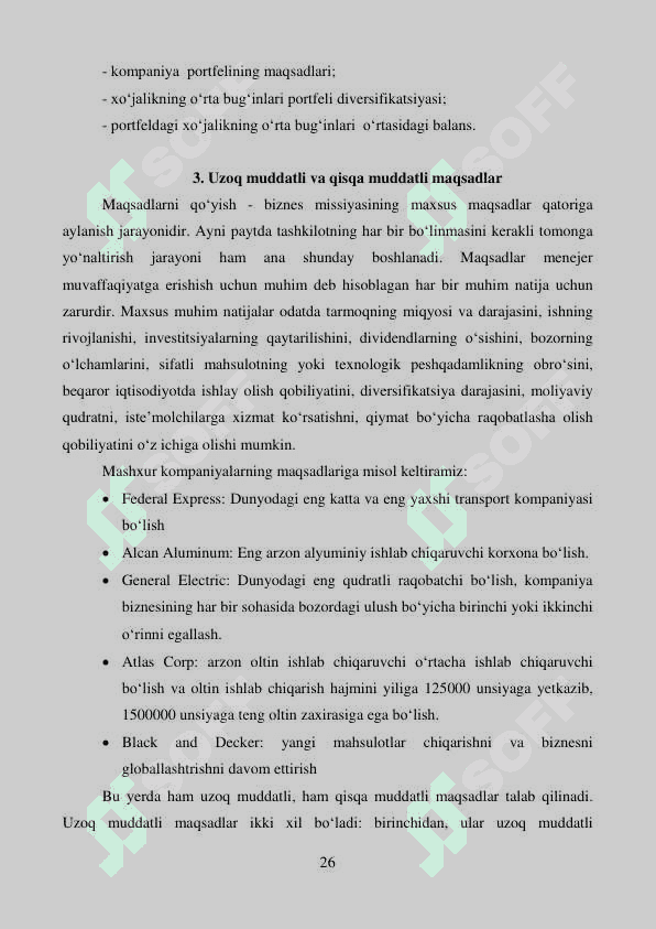 Strategiya yaratishning vazifalari 4