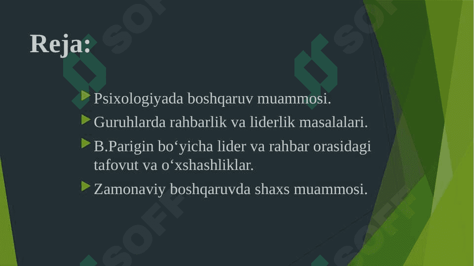 Boshqaruv psixologiyasi 2