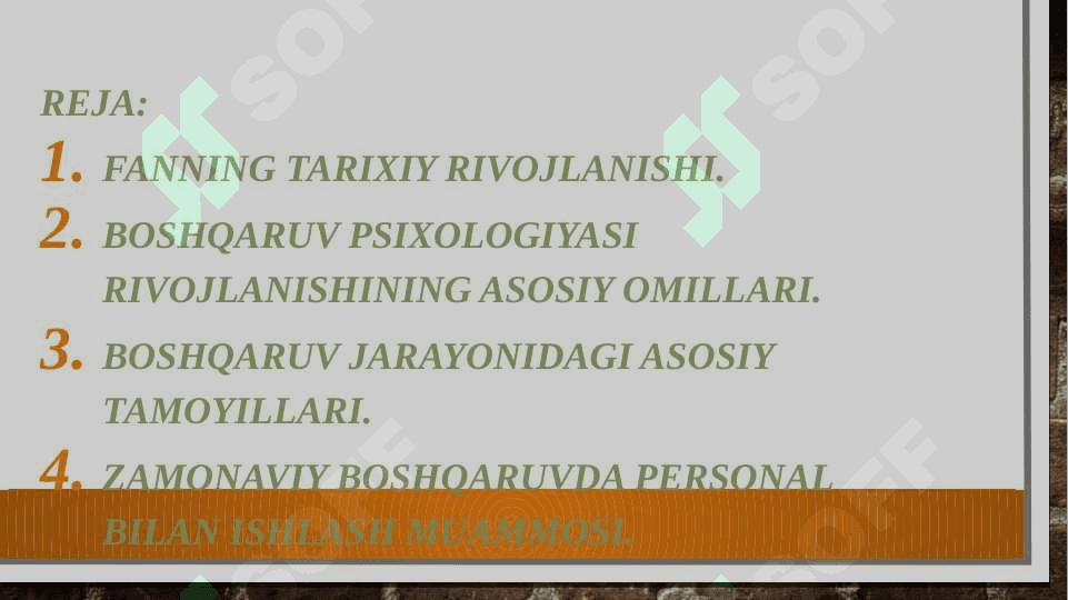 Boshqaruv psixologiyasining shakllanish tarixi 2