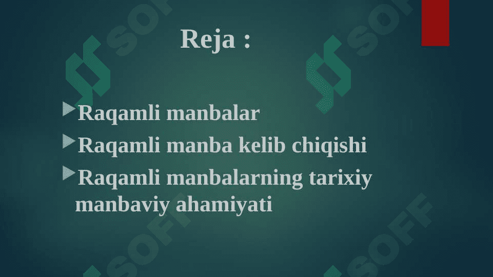 Raqamli manbalarning tarixiy manbaviy ahamiyati 2
