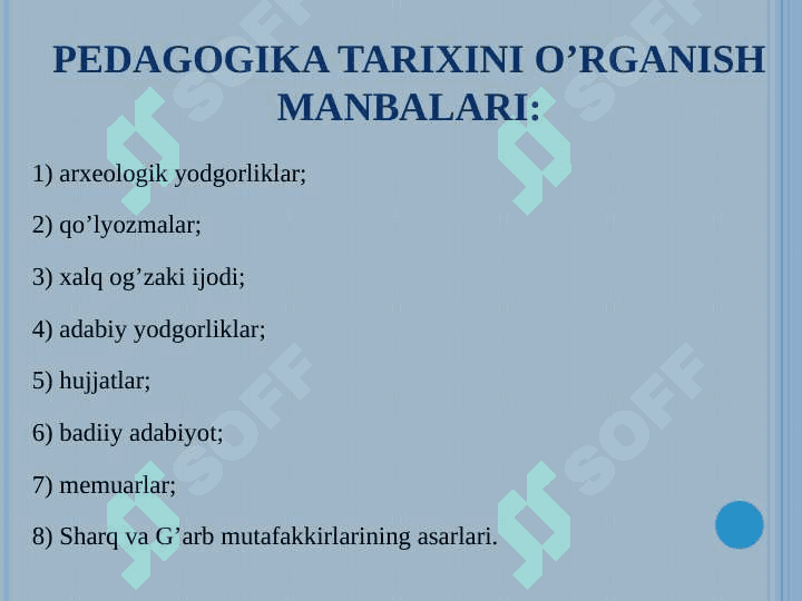 Pedagogika tarixi kursiga kirish. Eng qadimgi davrlardan VII asrgacha ta’lim-tarbiya va pedagogik fikrlar 4