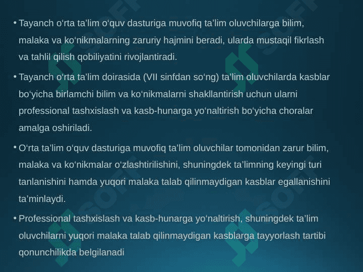 O’zbekiston Respublikasi ta’lim tizimi 7