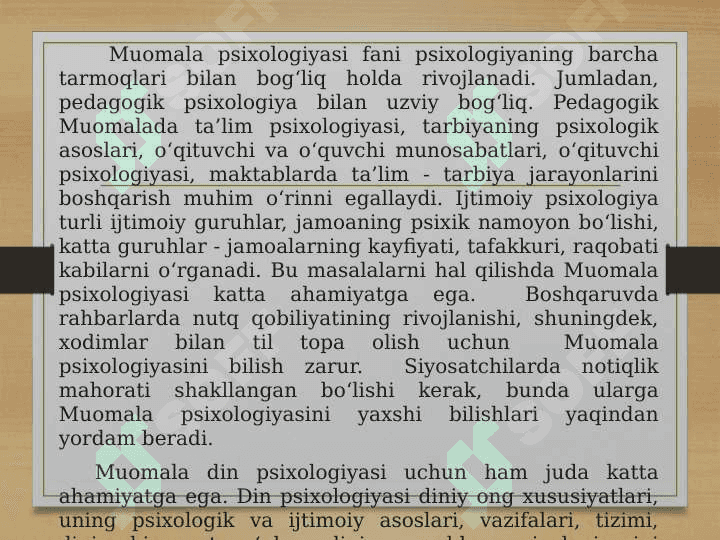 Muomalaning  psixologik asoslari 4