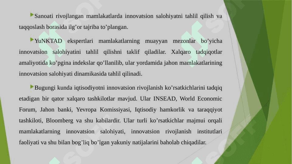 Jahon mamlakatlarida yaratilgan innovatsion loyihalar 2