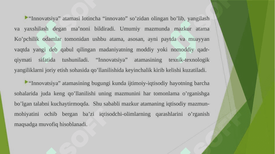 Tadbirkorlik faoliyatini rivojlantirishga innovatsiyalarning ta'siri 2