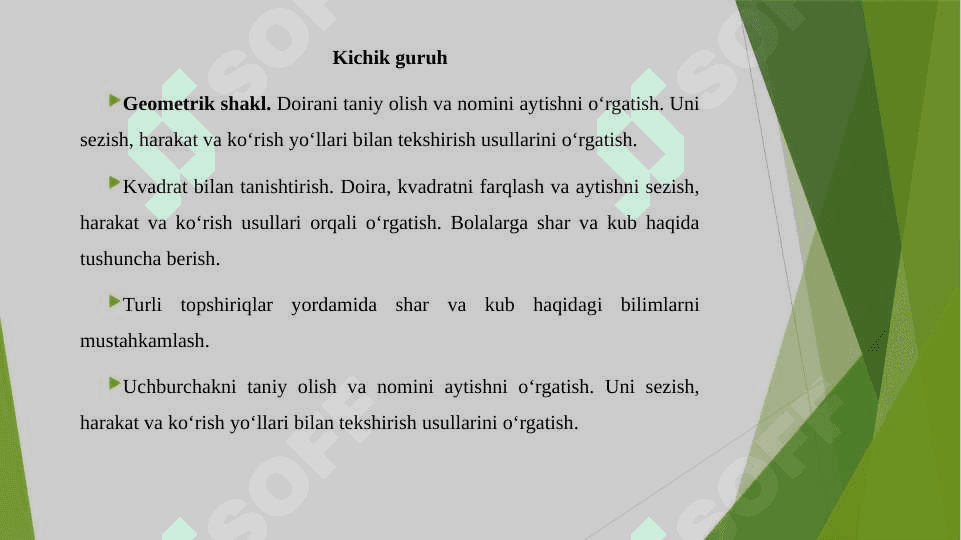 Bolalarni predmetlar shakli bilan tanishtirish 3