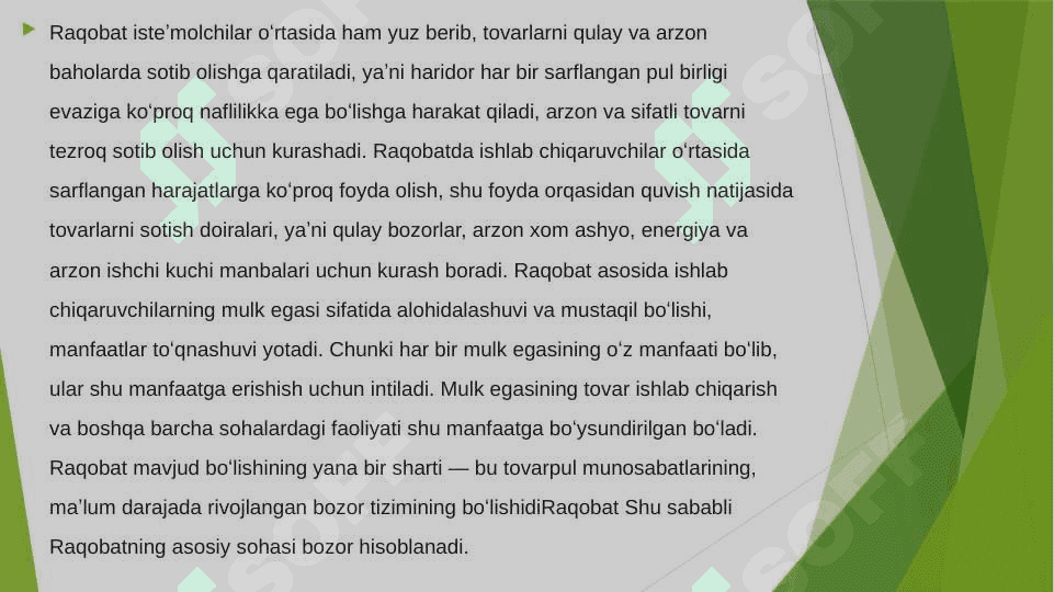Xalqaro raqobat va uning zamonaviy sharoitda yuzaga chiqish xusisiyatlari 3