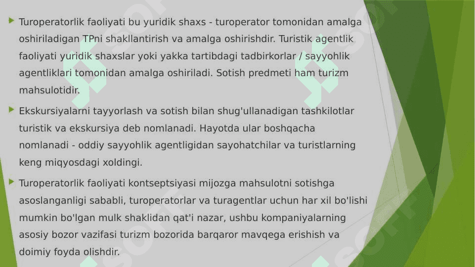 Turizmni rivojlanishini boshqarishda turoperatorlar faoliyati 2