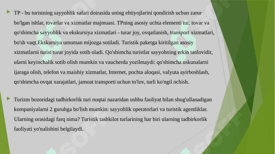 Turizmni rivojlanishini boshqarishda turoperatorlar faoliyati 3