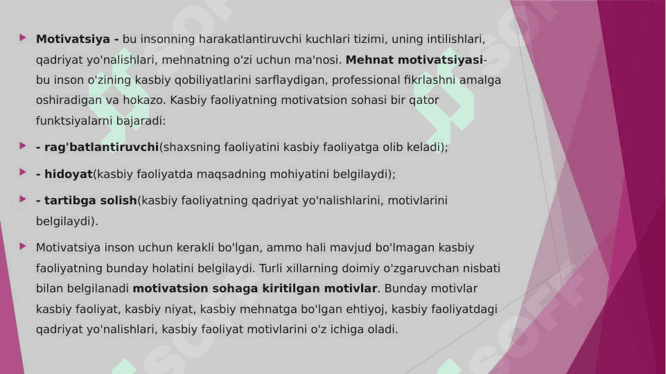 Muvaffaqiyatli kasbiy faoliyat motivatsiyasi 2