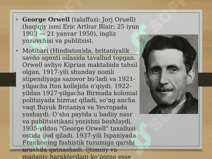 Jorj Oruel ‘Molxona’ asari 2