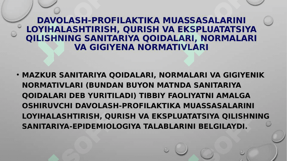loyiha materiallari boyicha davolash profilaktika muassasalarini baholash 2
