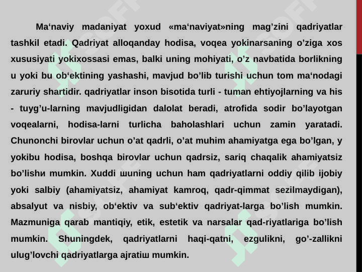 MILLIY QADRIYATLAR 4