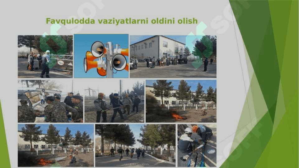 Favqulodda vaziyatlarda hayot xavfsizligini ta'minlash bo'yicha tadbirlarni rejalashtirish 6