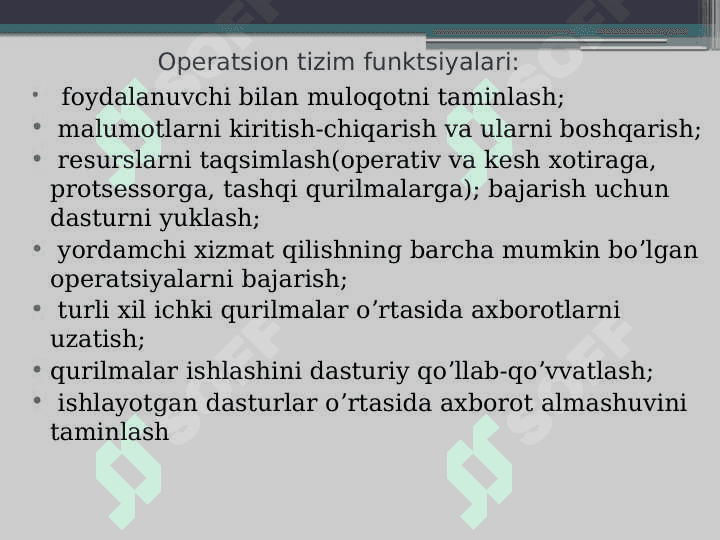 Operatsion tizimlar, Windows  operatsion tizimda ishlash 5