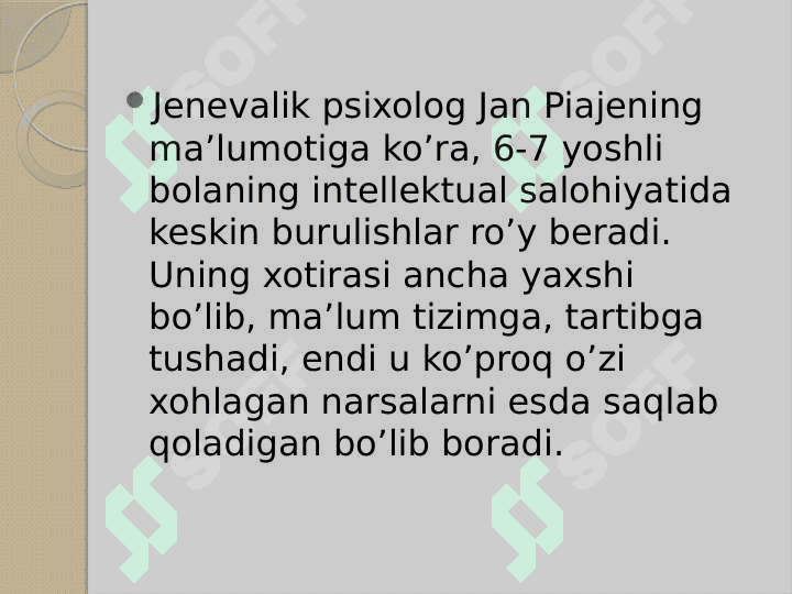 Kichik maktab yoshida bola shaxsining rivojlanish xususiyatlari. 5