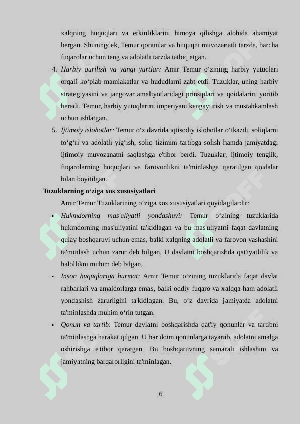 Amir TEMUR Tuzuklari. Davlat boshqaruvida muhim manba sifatida 6