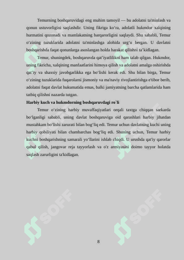 Amir TEMUR Tuzuklari. Davlat boshqaruvida muhim manba sifatida 8