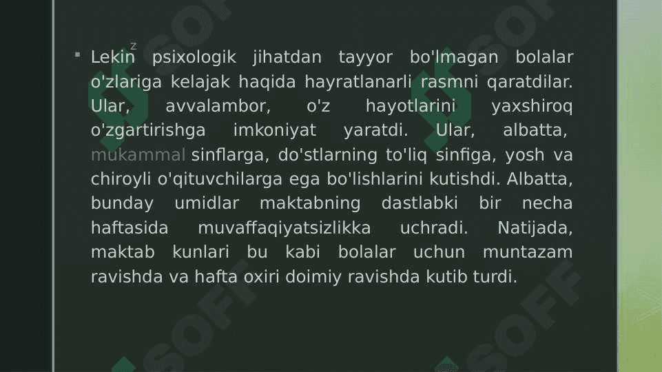 Maktabga psixologik tayyorgarlik tushunchasi 4