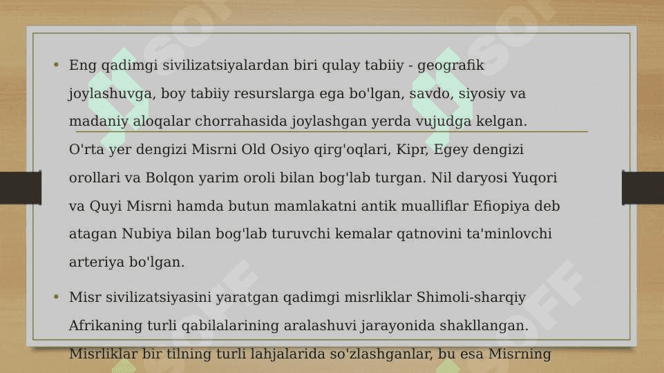 Qadimgi Misr sivilizatsiyasi 3
